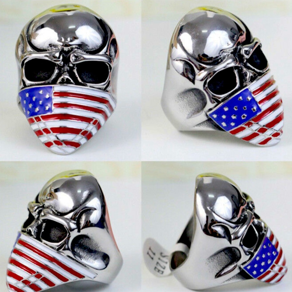 New Stainless Steel Biker Ring